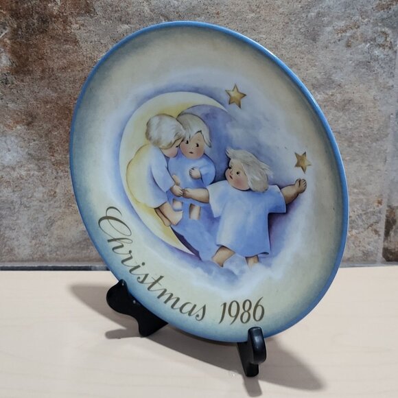 Schmid Hummel Christmas 1986 Tell The Heavens Decorative Wall Hanging Plate - Picture 9 of 11